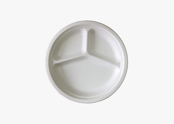 10 Inch 3 Compartments Plate